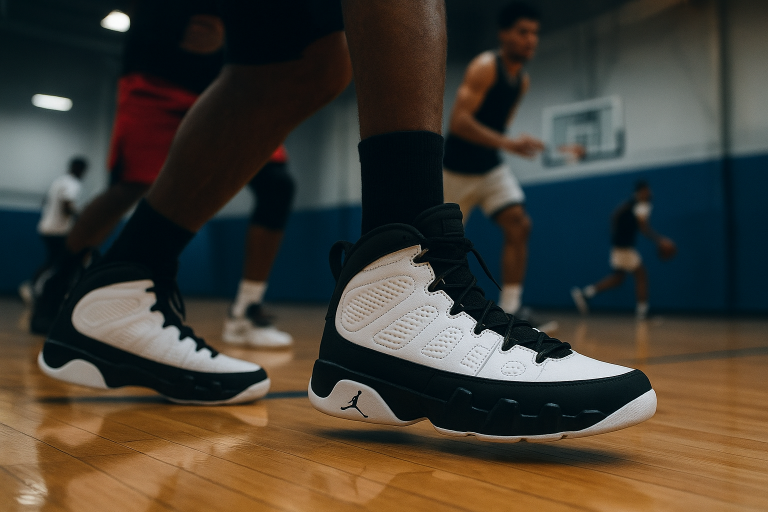 Image de couverture pour l’article "Pourquoi les Jordan 9 sont idéales pour améliorer votre jeu de basket"