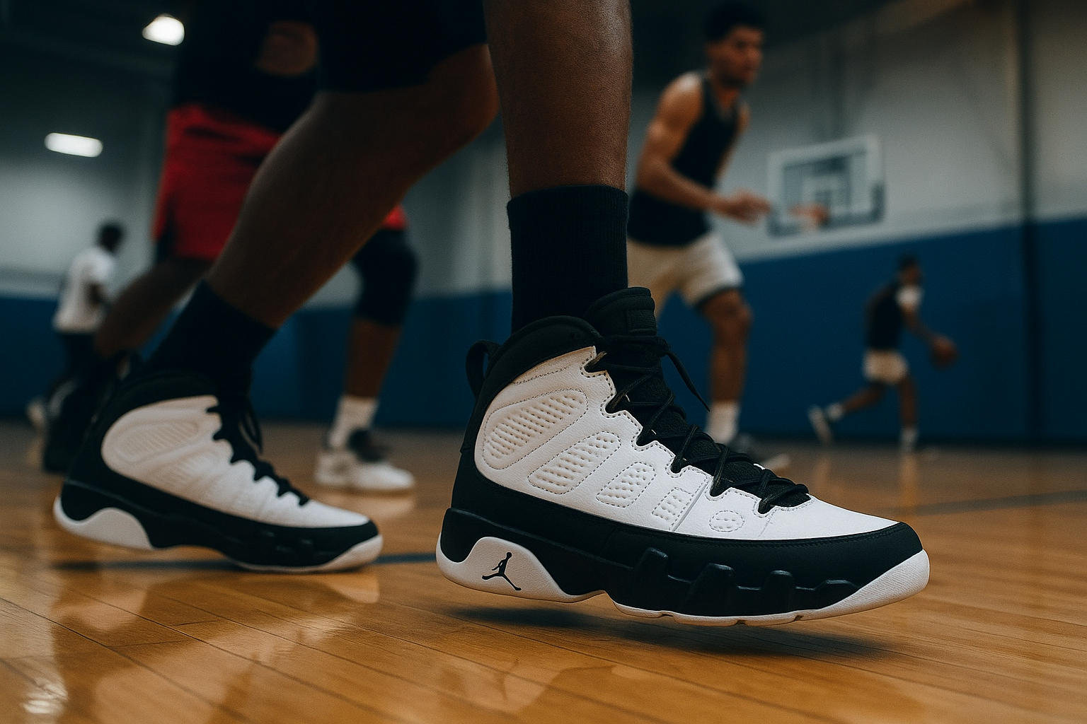 Image de couverture pour l’article "Pourquoi les Jordan 9 sont idéales pour améliorer votre jeu de basket"