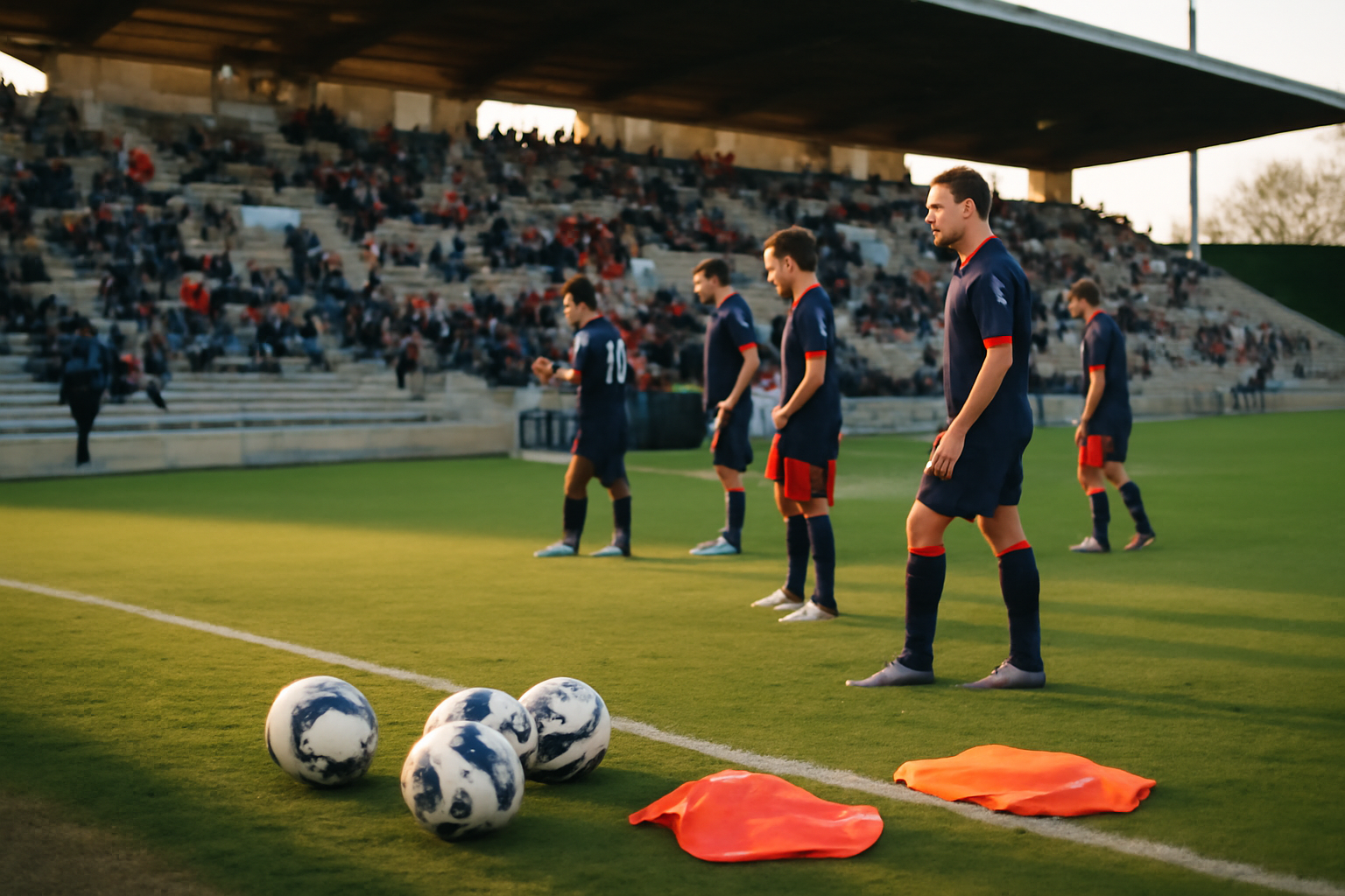 chaumont fc au stade : supporters et joueurs lors d’un match