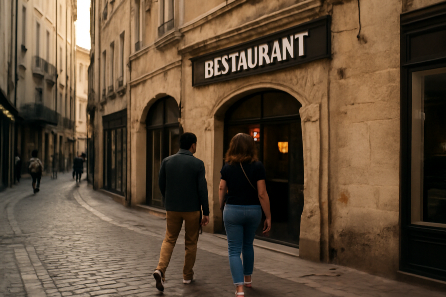 les fils à maman montpellier : restaurant dans l’Écusson, entrée et signalétique