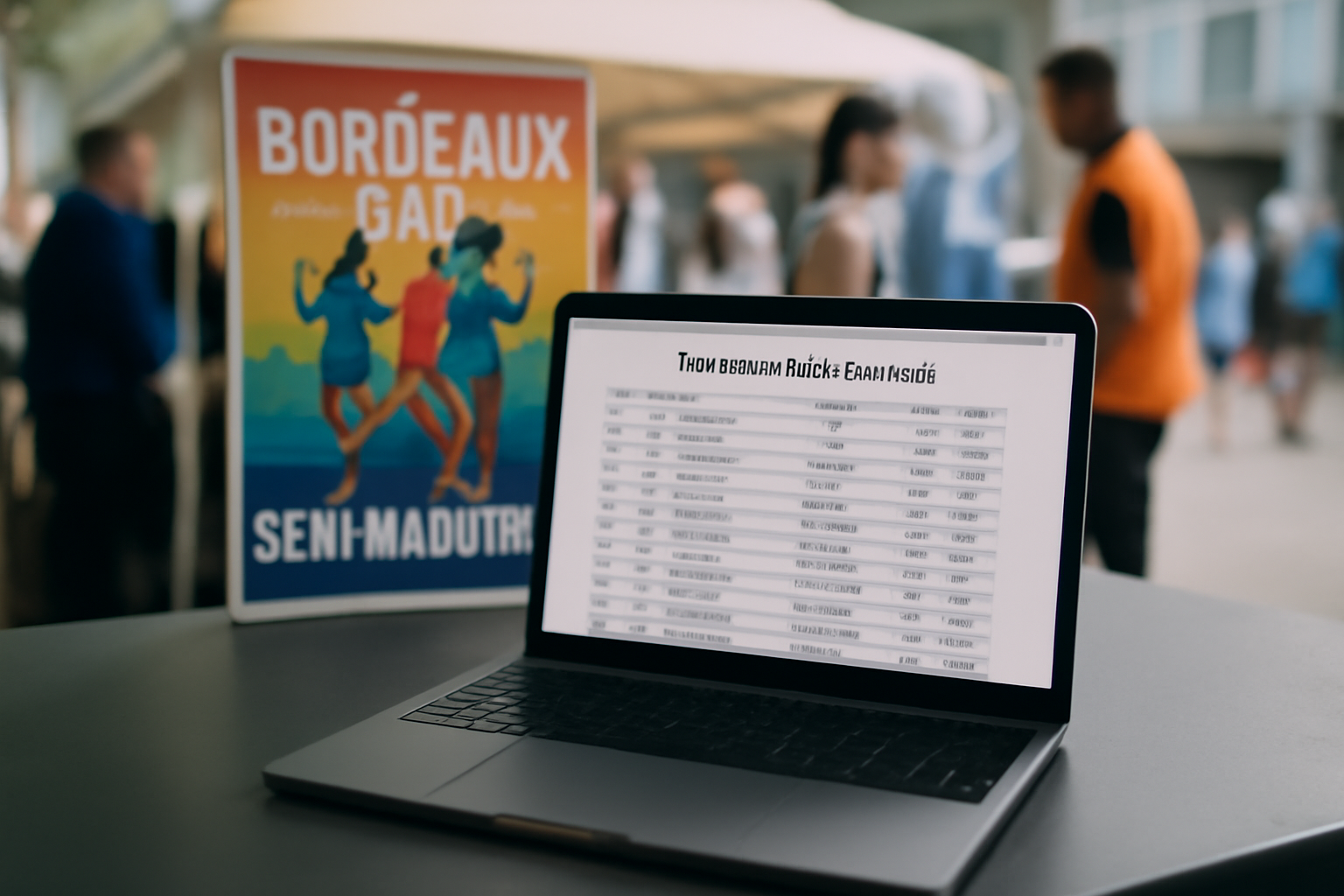 resultat semi marathon bordeaux sur écran de résultats officiels, Bordeaux 2025