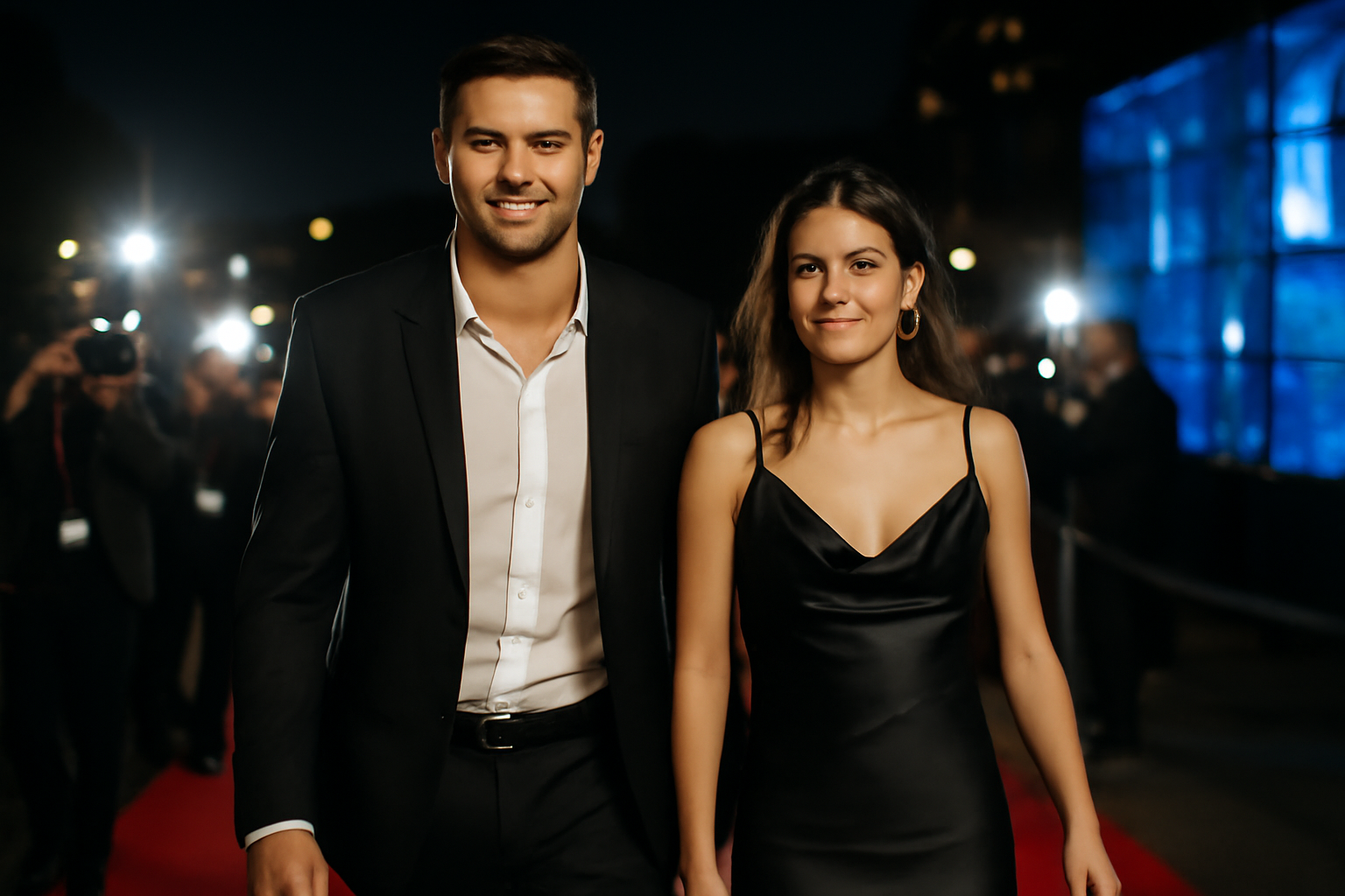florent manaudou et elsa bois en public lors d’une sortie à la télévision