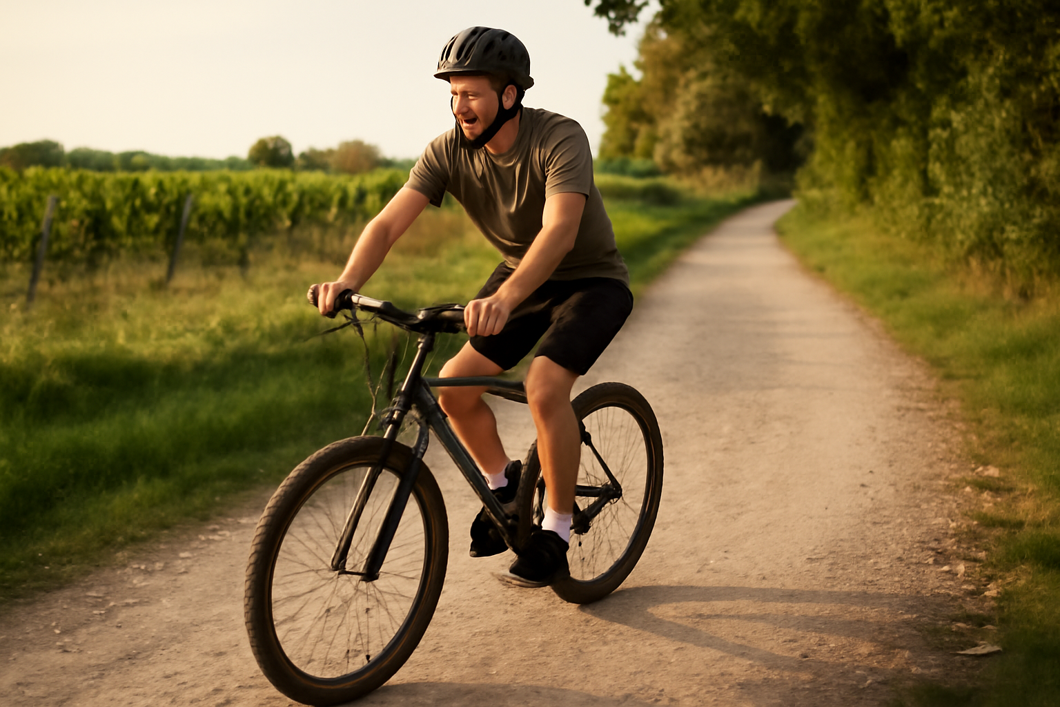 Rockrider 340 VTT d’entrée de gamme sur chemin en France