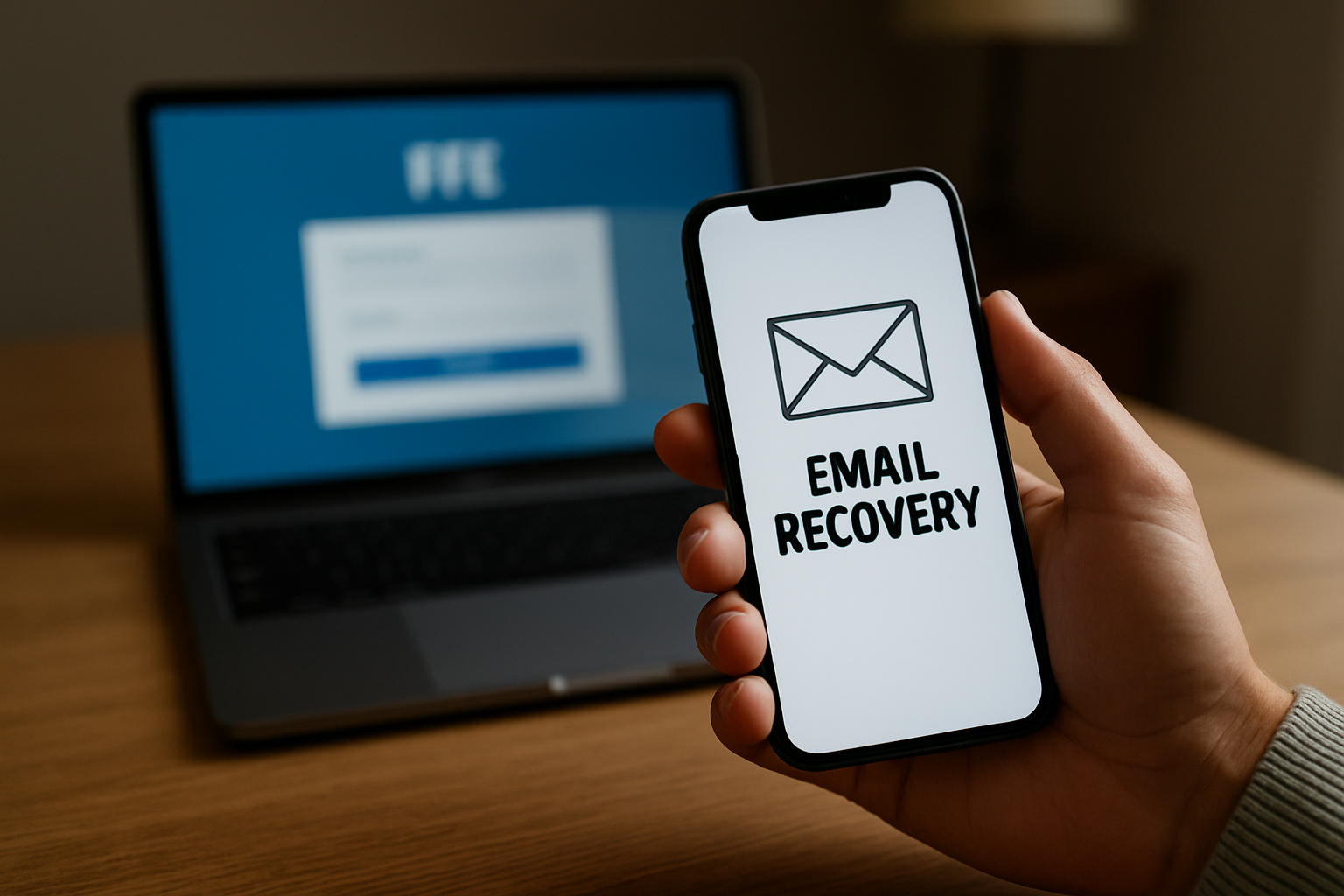 E-mail de récupération pour la réinitialisation du compte FFE Club SIF, sur mobile avec notification