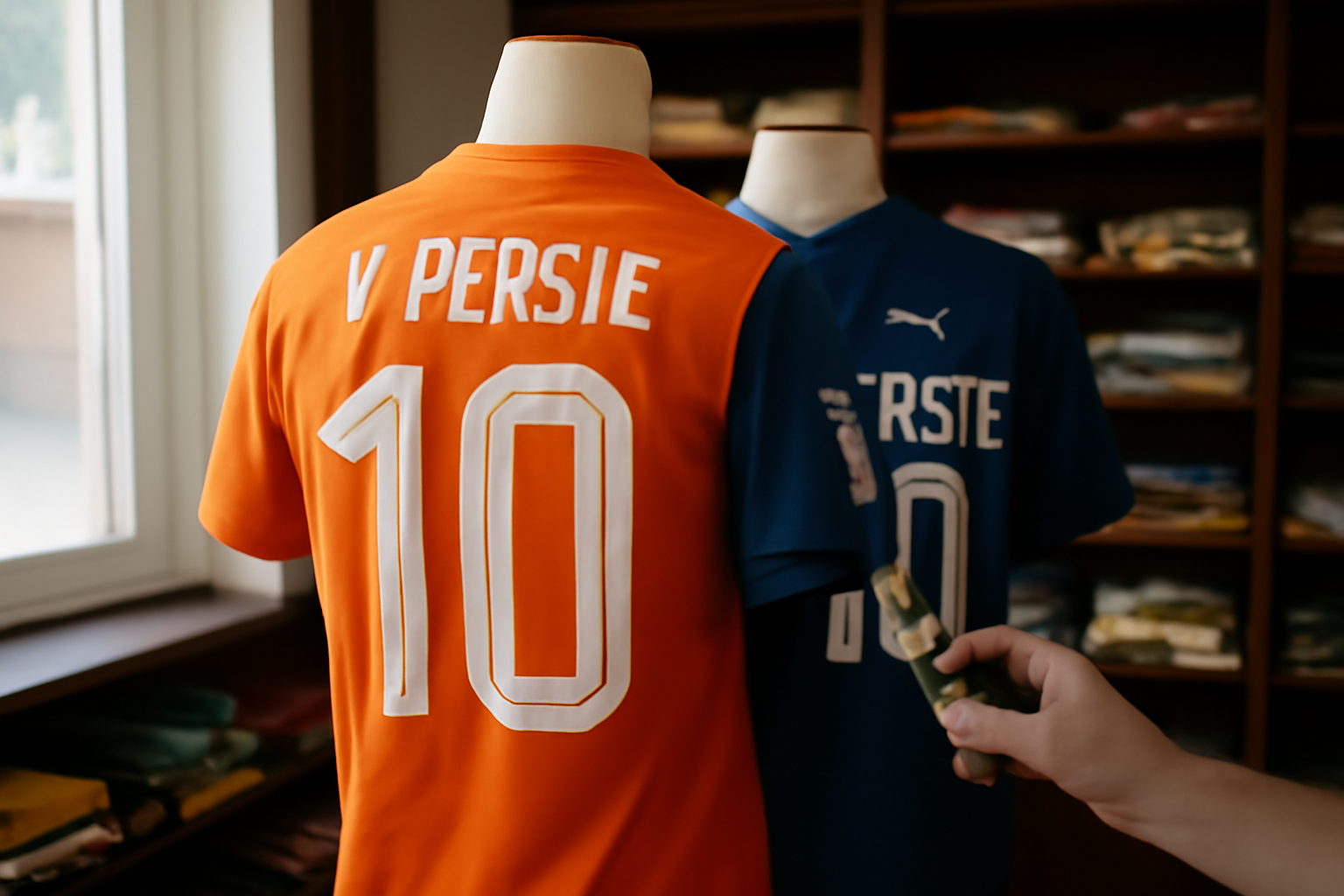 maillot pays bas 2014 domicile orange et extérieur bleu avec flocage net